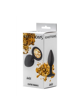 Plug-Anal Plug Emotions Cutie Small Black golden crystall Lola Toys