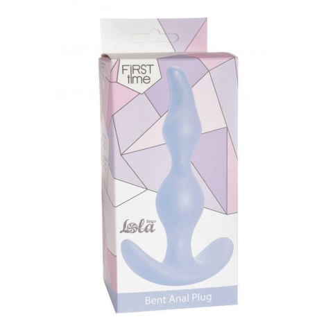 Plug-Bent Anal Plug Blue Lola Toys Plug-Bent Anal Plug Blue Lola Toys