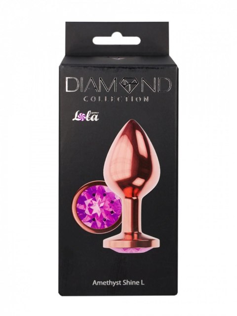 Plug-Butt Plug Diamond Amethyst Shine L Rose Gold Lola Games Plug-Butt Plug Diamond Amethyst Shine L Rose Gold Lola Games