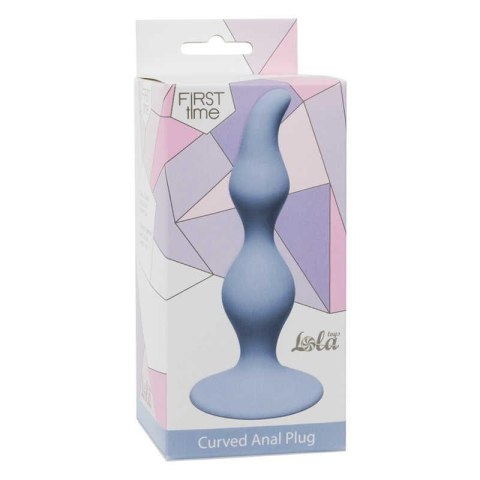 Plug-Curved Anal Plug Blue Lola Toys Plug-Curved Anal Plug Blue Lola Toys