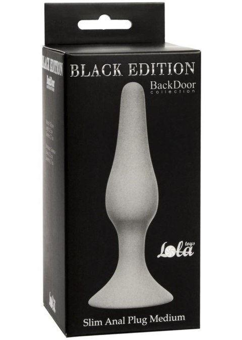 Plug-Slim Anal Plug Medium Grey Lola Toys Plug-Slim Anal Plug Medium Grey Lola Toys