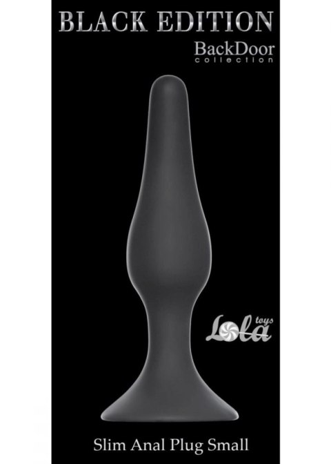 Plug-Slim Anal Plug Small Black Lola Toys Plug-Slim Anal Plug Small Black Lola Toys