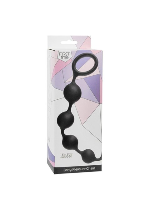 Plug/kulki-Anal Beads Long Pleasure Chain Black Lola Toys Plug/kulki-Anal Beads Long Pleasure Chain Black Lola Toys