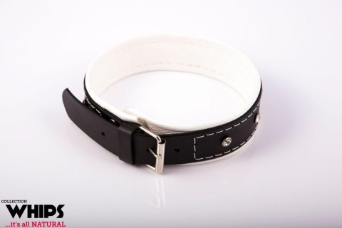 Wiązania - Obroża damska 4 cm, biała Whips Collections Wiązania - Obroża damska 4 cm, biała Whips Collections