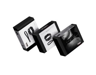 Wiązania-WHIPS obroża męska z ćwiekami i smyczą Whips Collections