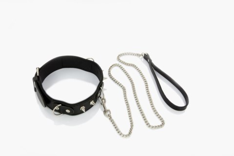 Wiązania-WHIPS obroża męska z półkółkami i smyczą Whips Collections Wiązania-WHIPS obroża męska z półkółkami i smyczą Whips Collections