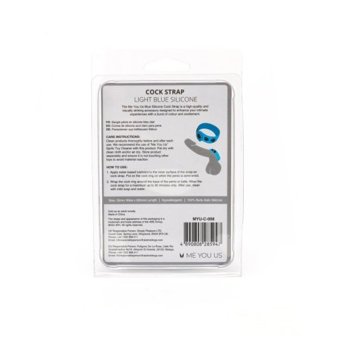 Me You Us Light Blue Silicone Cock Strap Me You Us Me You Us Light Blue Silicone Cock Strap Me You Us