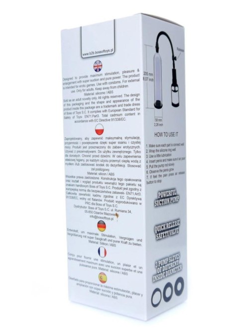 Pompka-Powerpump MAX 0.2 - Black&Clear B - Series Power Pompka-Powerpump MAX 0.2 - Black&Clear B - Series Power