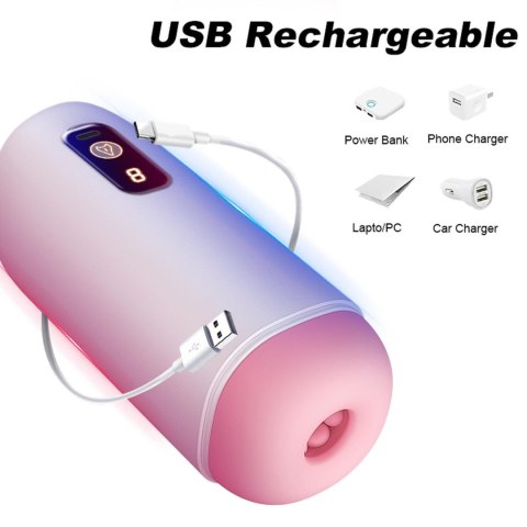 Masturbator- USB Rechargeable, 8 vibration functions B - Series Fox