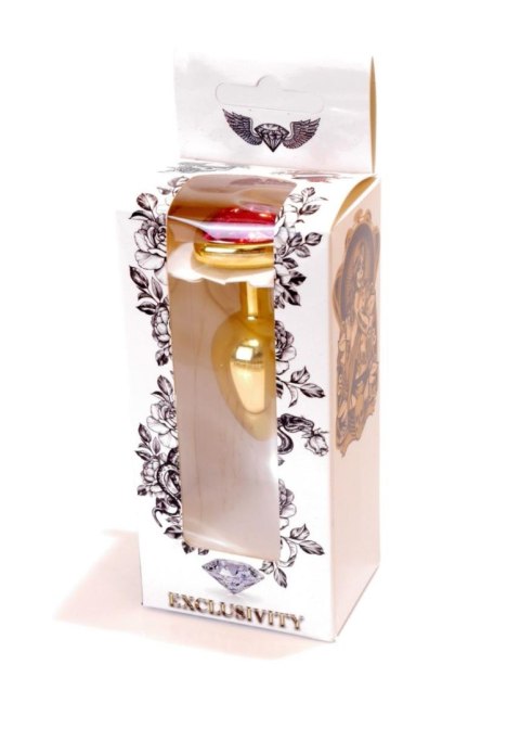 Plug-Jewellery Gold Heart PLUG- Pink B - Series HeavyFun