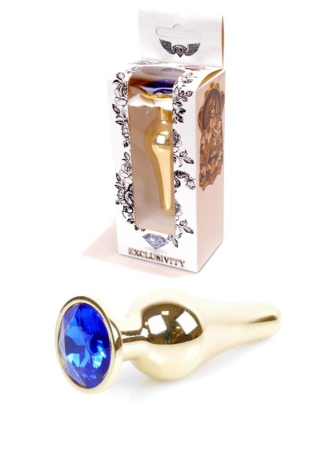 Plug-Jewellery Gold BUTT PLUG- Dark Blue B - Series HeavyFun