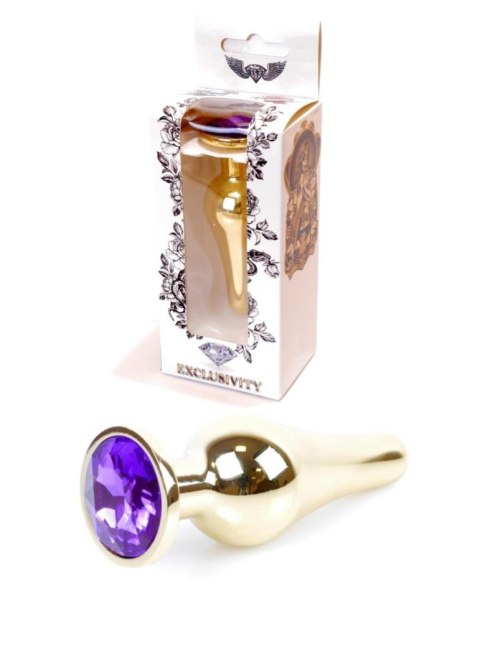 Plug-Jewellery Gold BUTT PLUG- Purple B - Series HeavyFun