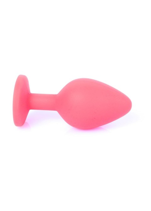 Plug-Jewellery Red Silicon PLUG Medium- Blue Diamond B - Series HeavyFun