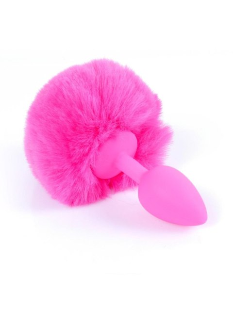 Plug-Jewellery Silicon PLUG - Bunny Tail - Pink B - Series HeavyFun