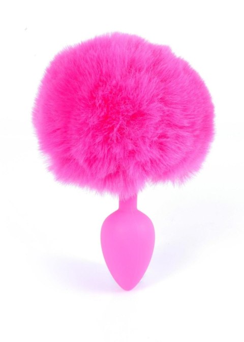 Plug-Jewellery Silicon PLUG - Bunny Tail - Pink B - Series HeavyFun