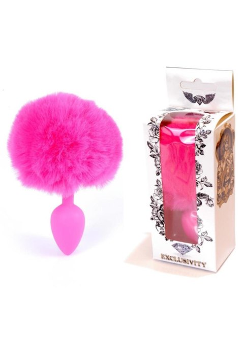 Plug-Jewellery Silicon PLUG - Bunny Tail - Pink B - Series HeavyFun