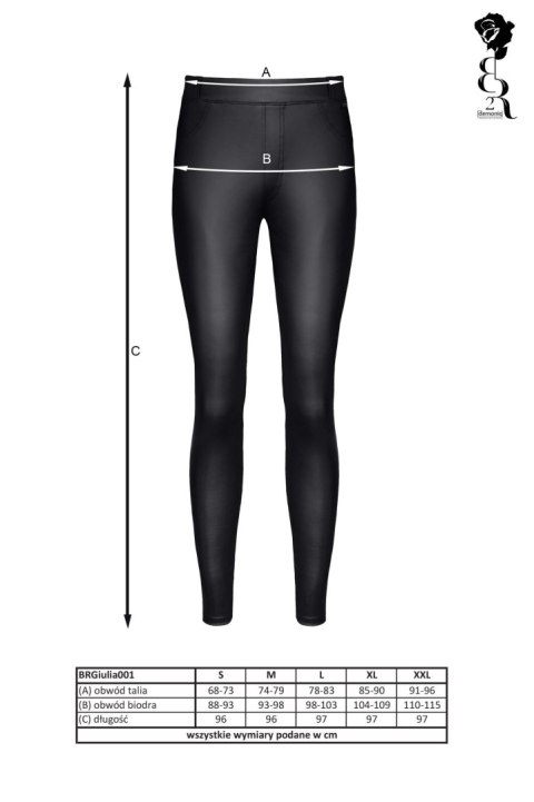 Bielizna - BRGIULIA001 legginsy czarne rozmiar M Demoniq Bielizna - BRGIULIA001 legginsy czarne rozmiar M Demoniq