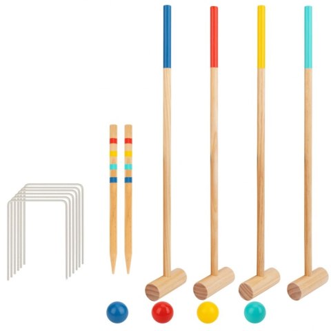Tooky Toy Drewniany Krykiet Gra Sportowa Ogrodowa Dla 4 Osób Tooky Toy Tooky Toy Drewniany Krykiet Gra Sportowa Ogrodowa Dla 4 Osób Tooky Toy