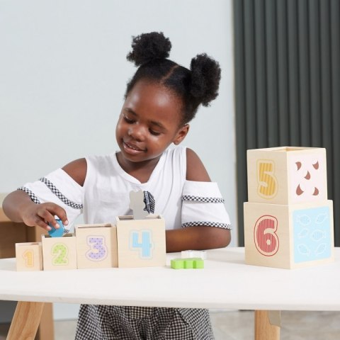 VIGA Drewniana Piramidka Układanka Klocki Sorter Montessori Viga Toys VIGA Drewniana Piramidka Układanka Klocki Sorter Montessori Viga Toys
