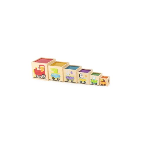 VIGA Drewniana Piramidka Układanka Klocki Sorter Montessori Viga Toys VIGA Drewniana Piramidka Układanka Klocki Sorter Montessori Viga Toys