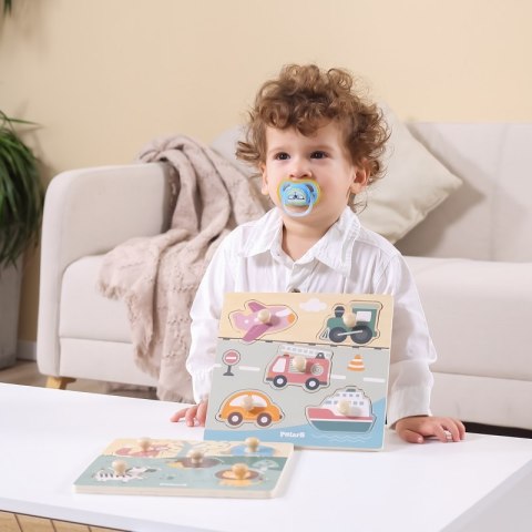 VIGA PolarB Drewniane Puzzle Zwierzęta z Pinezkami Viga Toys