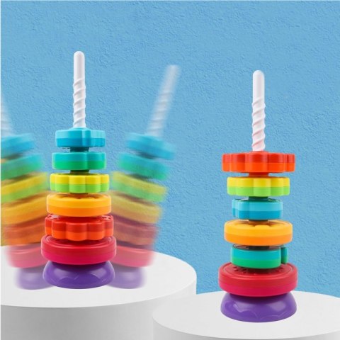 WOOPIE BABY Edukacyjna Piramidka Zakręcona Wieża Zwierzątka Woopie WOOPIE BABY Edukacyjna Piramidka Zakręcona Wieża Zwierzątka Woopie