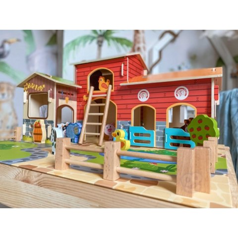WOOPIE GREEN Mega Farma Figurki Zwierząt Stajnia Obora Kurnik 18 el. Woopie