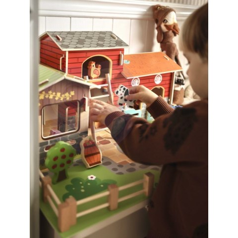WOOPIE GREEN Mega Farma Figurki Zwierząt Stajnia Obora Kurnik 18 el. Woopie