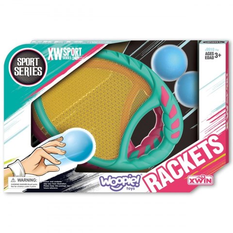 WOOPIE Gra Zręcznościowa CATCH BALL 2 Paletki + 2 Piłki Woopie WOOPIE Gra Zręcznościowa CATCH BALL 2 Paletki + 2 Piłki Woopie