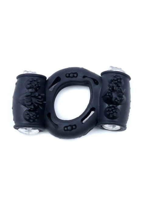 Pierścień-Vibrating CockRing Double Black B - Series EasyLove Pierścień-Vibrating CockRing Double Black B - Series EasyLove
