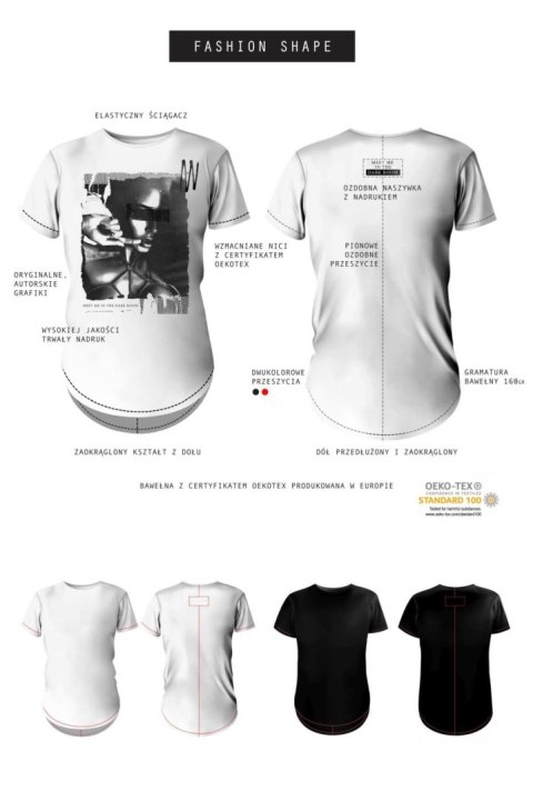 T-shirt men white S fashion Demoniq T-shirt men white S fashion Demoniq