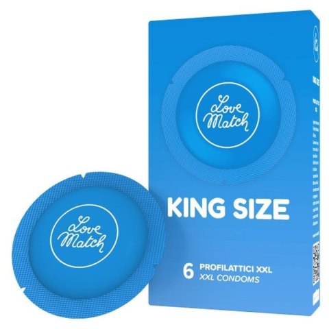 Prezerwatywy-Love Match King Szie XXL - 6 pcs pack Love Match Prezerwatywy-Love Match King Szie XXL - 6 pcs pack Love Match
