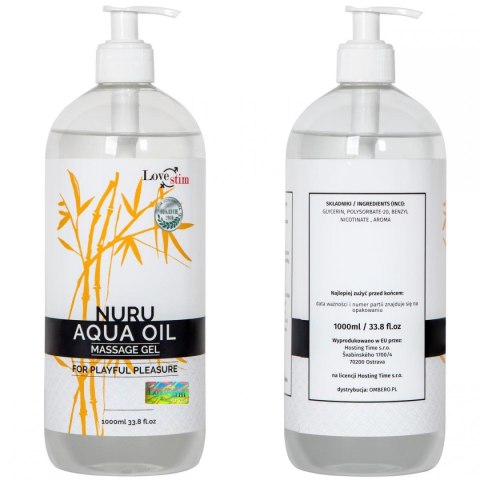Olejek-NURU AQUA OIL 1000ml LoveStim Olejek-NURU AQUA OIL 1000ml LoveStim