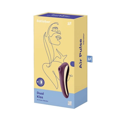 Stymulator-Dual Kiss (Wine Red) Satisfyer Stymulator-Dual Kiss (Wine Red) Satisfyer