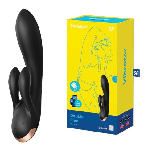 Wibrator-Double Flex Connect App (Black) Satisfyer Wibrator-Double Flex Connect App (Black) Satisfyer