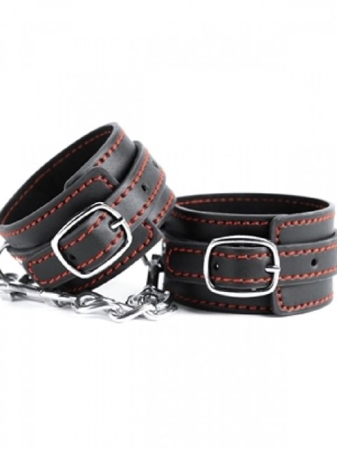 Black Leather Wrist Cuffs Argus Black Leather Wrist Cuffs Argus