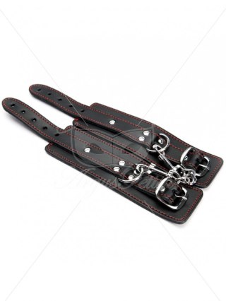 Black Leather Wrist Cuffs Argus