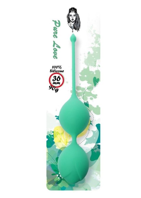 Silicone Kegel Balls 36mm 90g Green - B - Series B - Series Femme Silicone Kegel Balls 36mm 90g Green - B - Series B - Series Femme