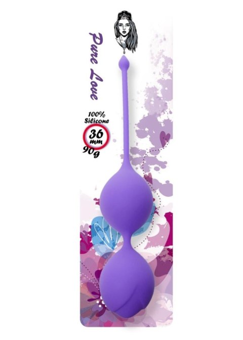 Silicone Kegel Balls 36mm 90g Purple - B - Series B - Series Femme Silicone Kegel Balls 36mm 90g Purple - B - Series B - Series Femme