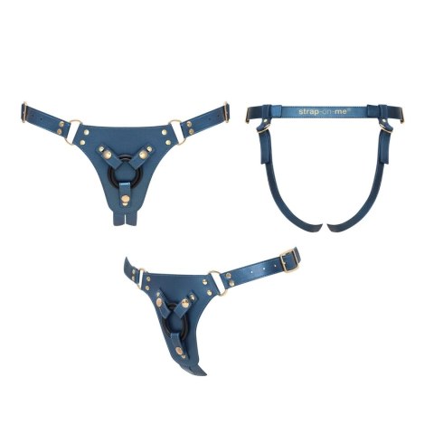 HARNESS SIMILI GENEROUS - ONE SIZE - BLEU Strap-on-me HARNESS SIMILI GENEROUS - ONE SIZE - BLEU Strap-on-me