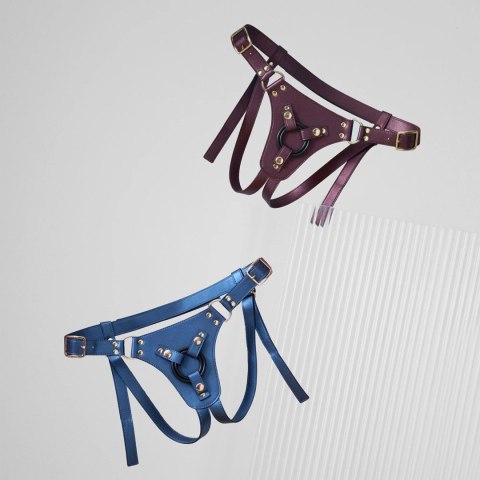 HARNESS SIMILI GENEROUS - ONE SIZE - BLEU Strap-on-me HARNESS SIMILI GENEROUS - ONE SIZE - BLEU Strap-on-me