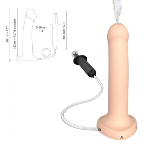 SQUIRTING CUM DILDO SEMI-REALISTE VANILLA - L Strap-on-me SQUIRTING CUM DILDO SEMI-REALISTE VANILLA - L Strap-on-me
