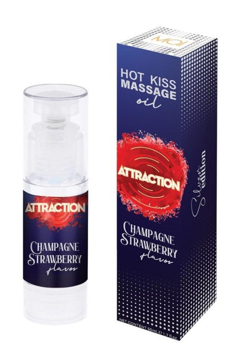 MASSAGE OIL ATTRACTION CHAMPAGNE STRAWBERRY 50 ML Attraction MASSAGE OIL ATTRACTION CHAMPAGNE STRAWBERRY 50 ML Attraction