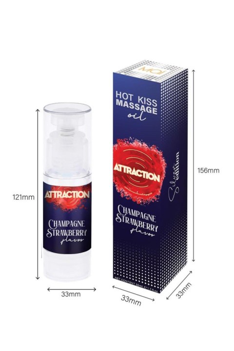 MASSAGE OIL ATTRACTION CHAMPAGNE STRAWBERRY 50 ML Attraction MASSAGE OIL ATTRACTION CHAMPAGNE STRAWBERRY 50 ML Attraction