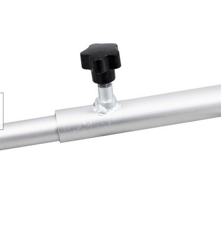 BITUXX 3X ALUMINIOWY WSPORNIK PLANDEKOWY DO PRZYCZEPY SAMOCHODOWEJ Z PŁASKĄ PLANDEKĄ 140-210CM BITUXX