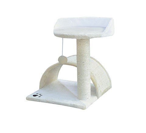 DRAPAK DLA KOTA LEGOWISKO+BUDKA BIAŁO-BEŻOWY 43CM ANIMEL