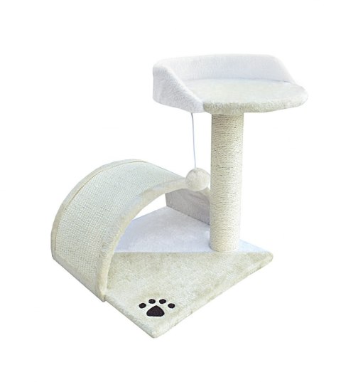 DRAPAK DLA KOTA LEGOWISKO+BUDKA BIAŁO-BEŻOWY 43CM ANIMEL