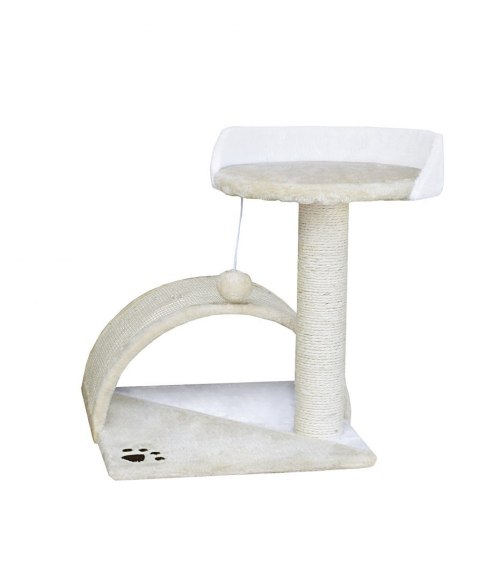 DRAPAK DLA KOTA LEGOWISKO+BUDKA BIAŁO-BEŻOWY 43CM ANIMEL