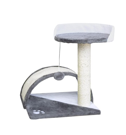 DRAPAK DLA KOTA LEGOWISKO+BUDKA BIAŁO-SIWY 43CM ANIMEL