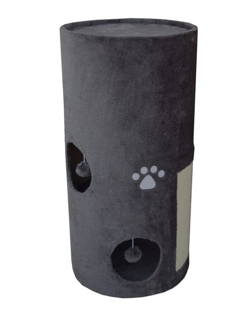 DRAPAK/TUBA/ WIEŻA/ LEGOWISKO DLA KOTA 78CM SIWY ANIMEL